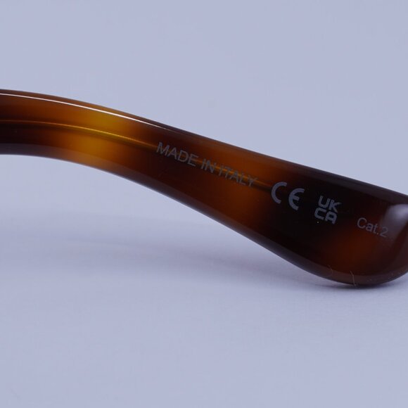 Saint Laurent SL M8 003 Sunglasses Havana Geometric Frame, Brown Lenses - Picture 6 of 10